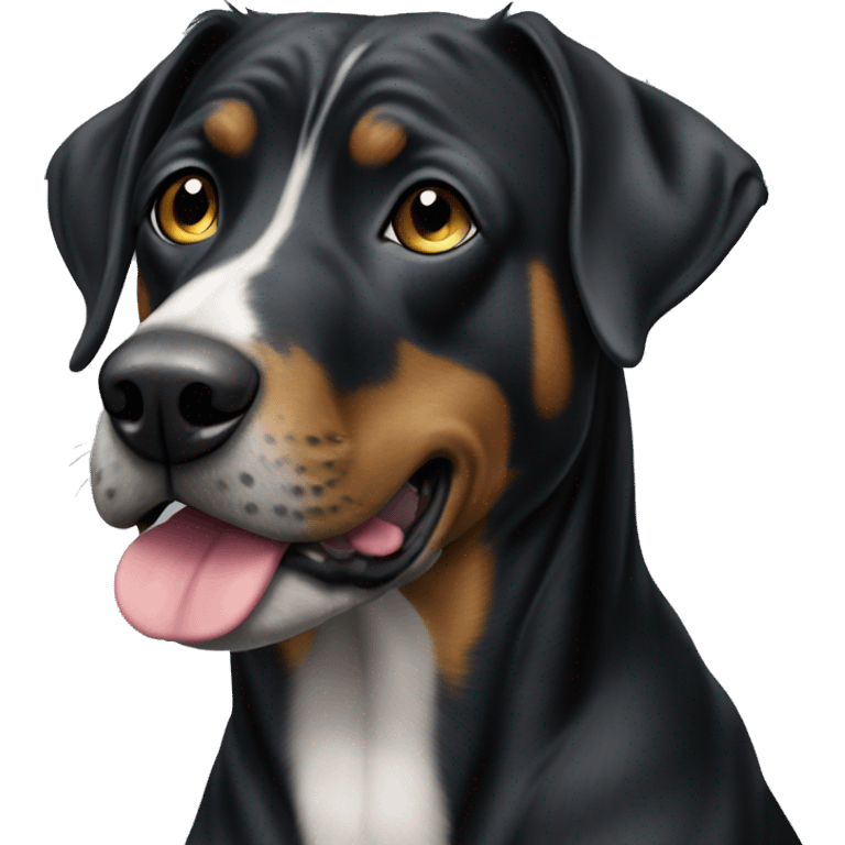 all black catahoula emoji