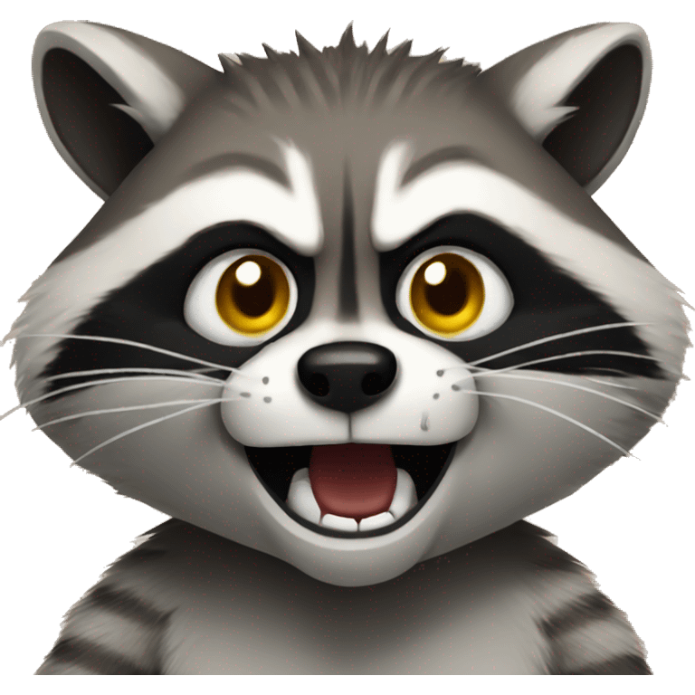 angry raccoon emoji