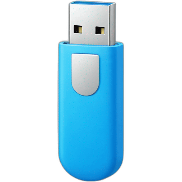 blue usb stick emoji