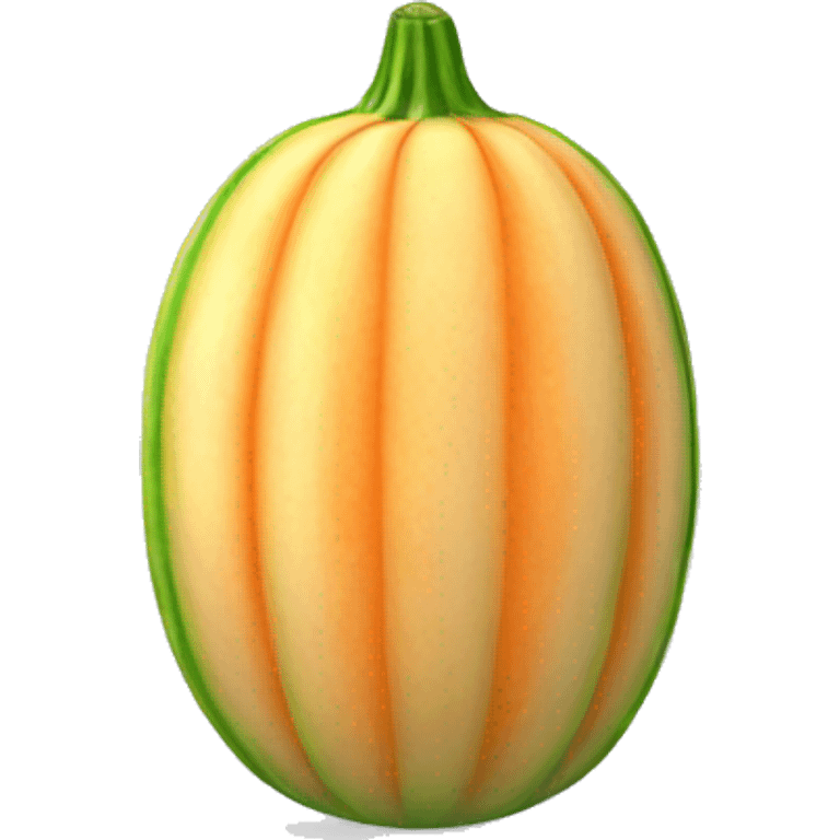 3D muskmelon  emoji