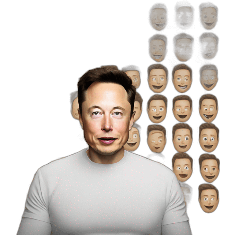 Elon musk holding zoom  emoji