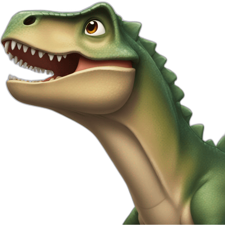 Dinosaurio enamorado  emoji