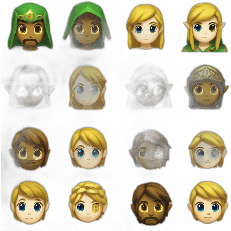 Zelda et link emoji