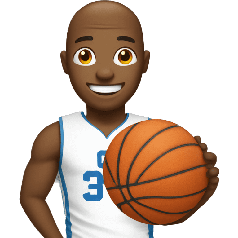 happy with basketball emoji