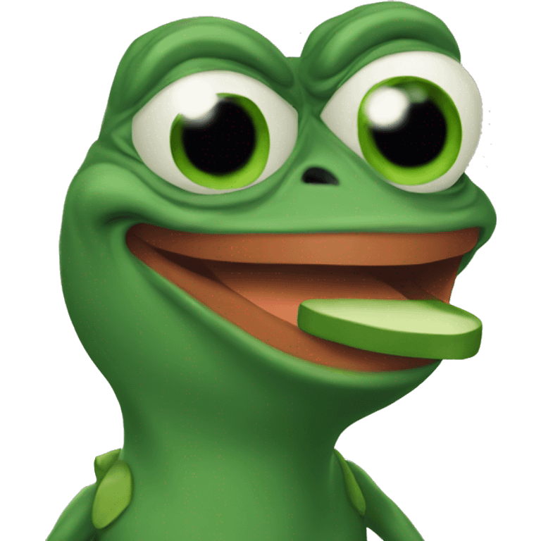 pepe with rocket  emoji