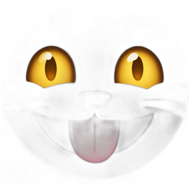 a close up of a Beaming Face with Smiling Eyes - Icon with very wide smile and eyes closed cat character cartoon emoji