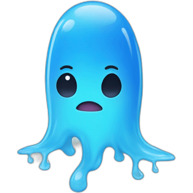 cute blue slime emoji