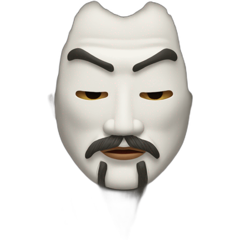 noh-mask-longhair-japanese-kimono-massive-man emoji