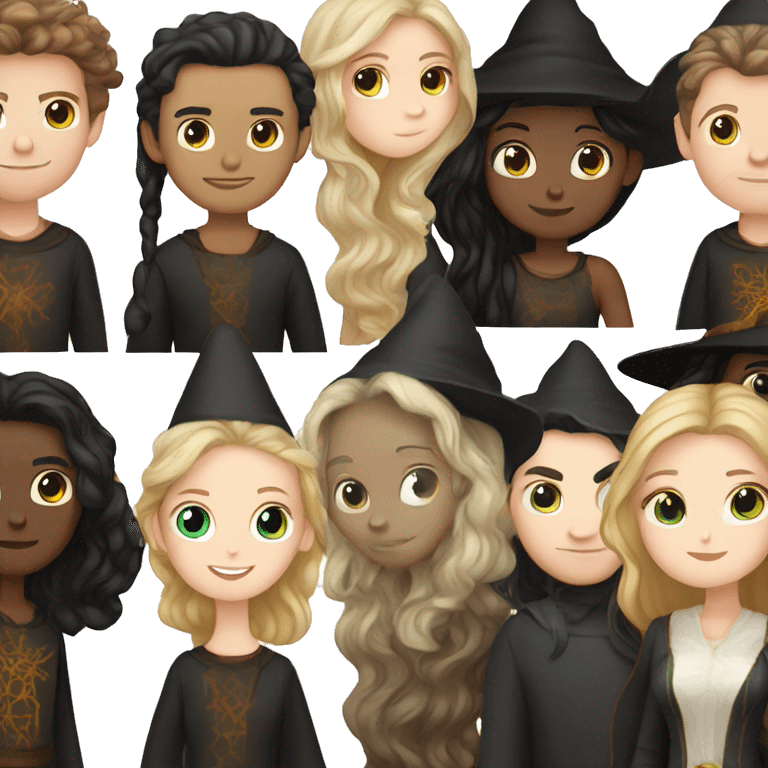 Couple, white girl witch black long hair and white boy witch brown hair emoji