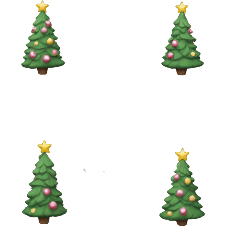 light pink coquette christmas tree emoji