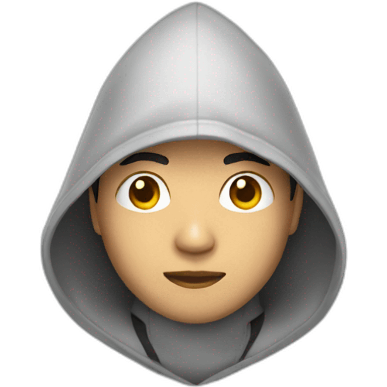 hooded asian man emoji