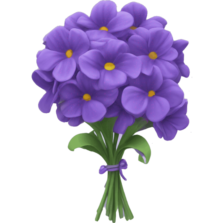 Violet bouquet  emoji