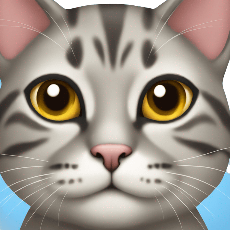 A cat multicolor  emoji