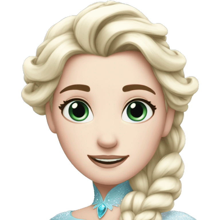 elsa with free hair emoji