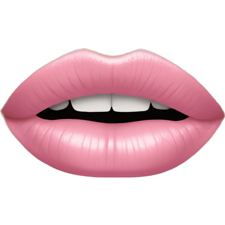 pastel pink lip emoji