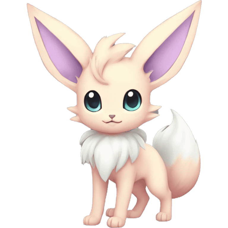 Kawaii Pastel Eeveelution-Cute-Pokémon-fusion full body emoji