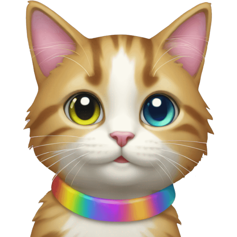 rainbow party cat emoji