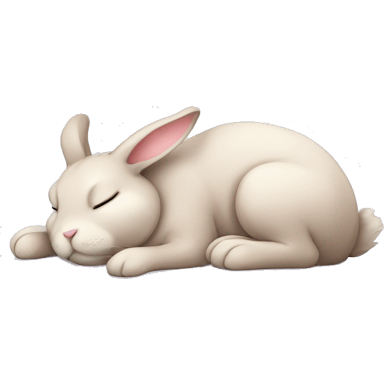 Cute Bunny sleeping emoji