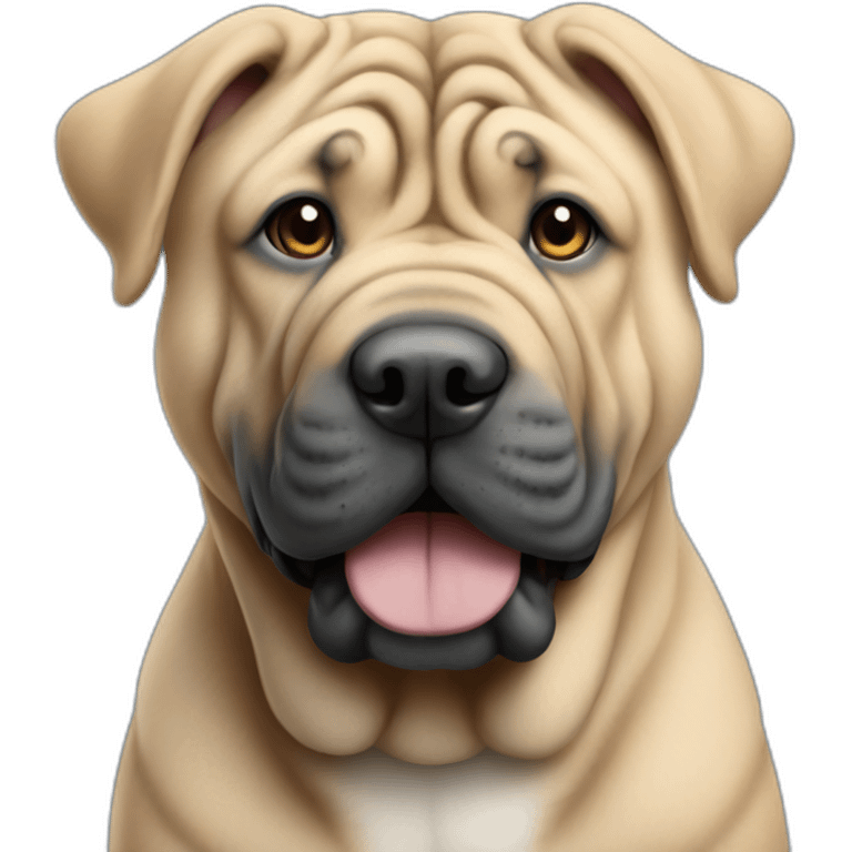 sharpei bleu emoji