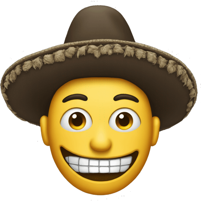 psychopath wearing a sombrero  emoji