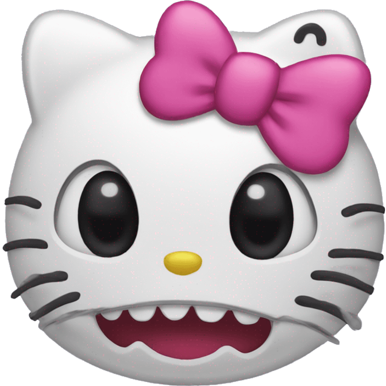 scary hello kitty emoji