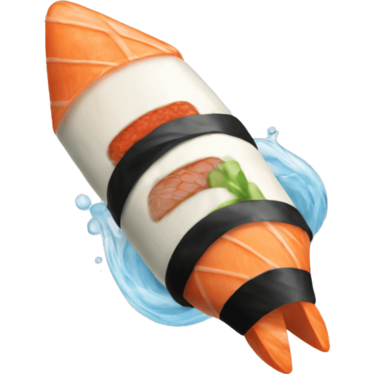 sushi rocketship emoji  emoji