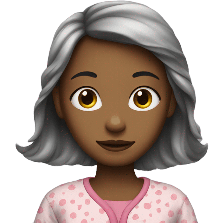 a girl with pajamas  emoji