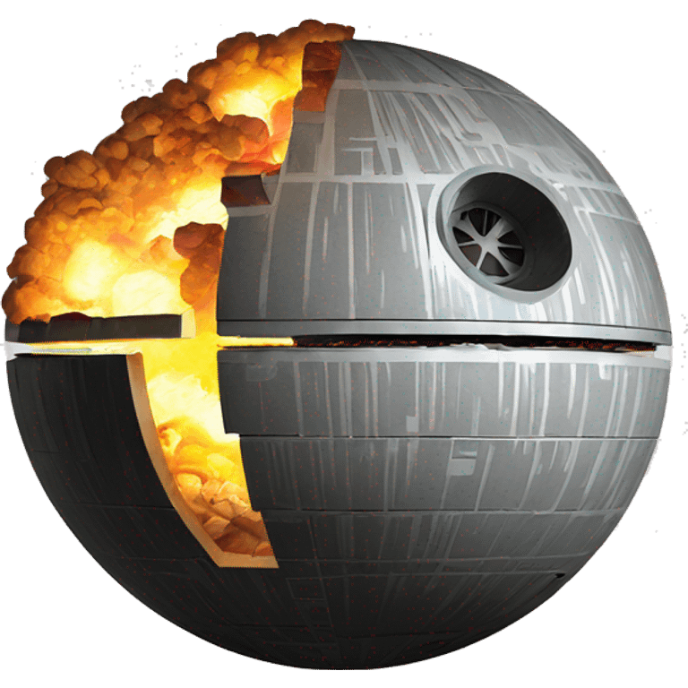 death star being destroyed emoji