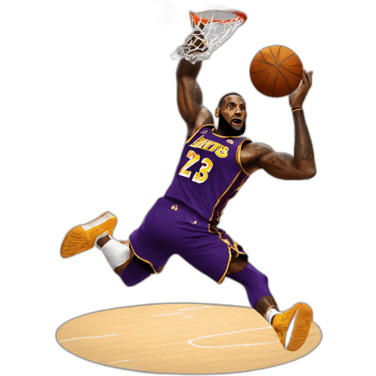 Lebron james dunk emoji