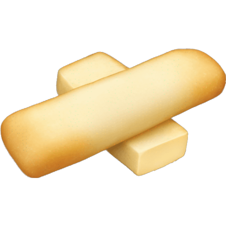 Mozzarella cheese sticks with a cheese pull emoji