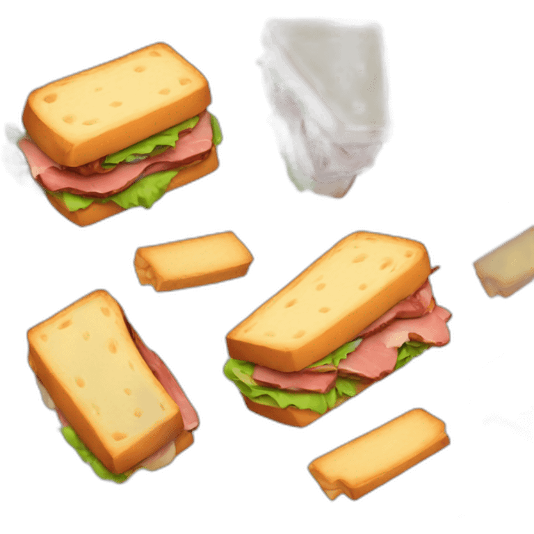 Sandwich loaded with meat emoji