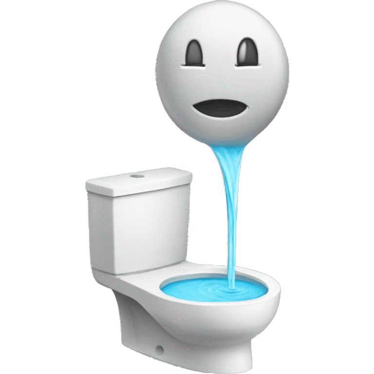 Fountain in the toilet emoji