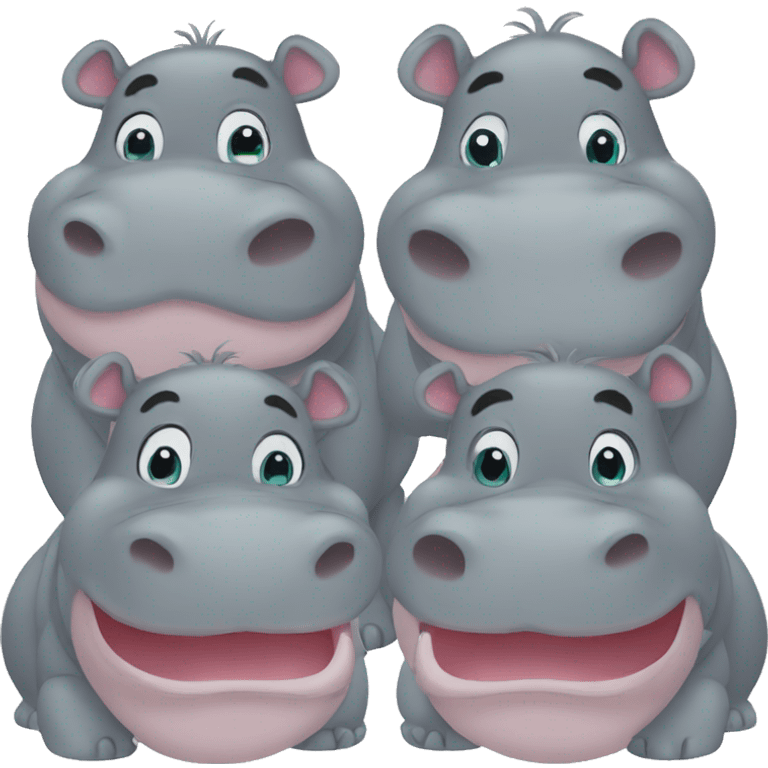 Hippopotames bébé emoji