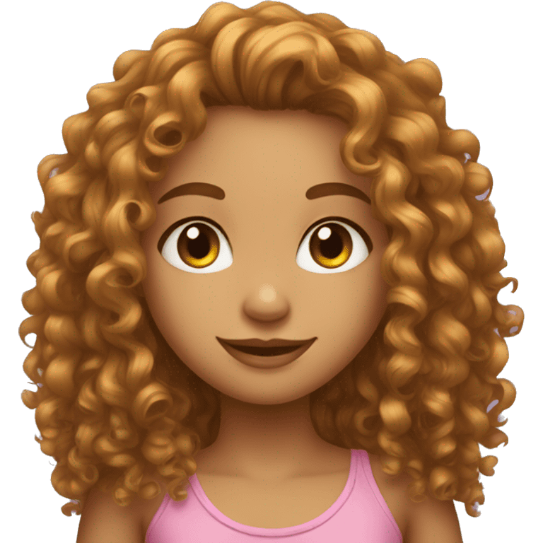 curly hair beautifull girl emoji