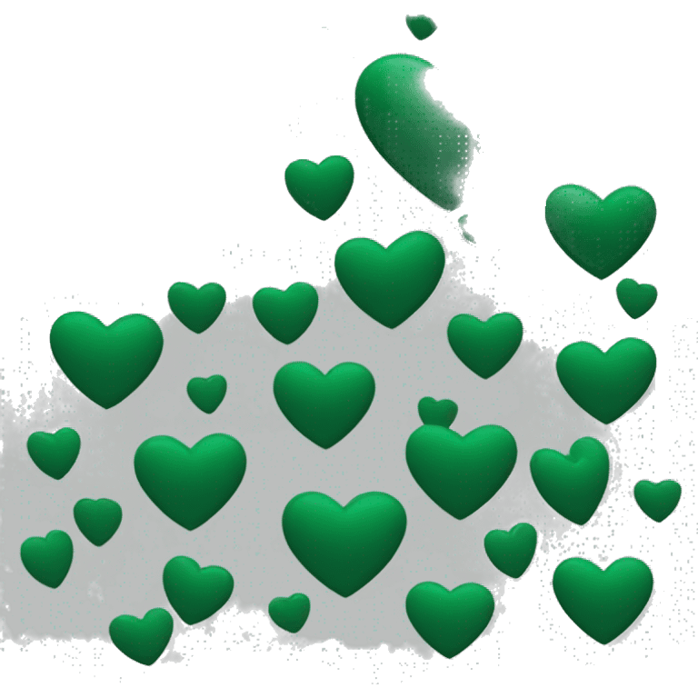 Dark green heart  emoji