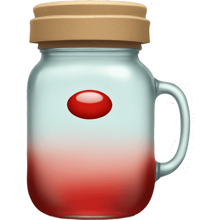 Red tea in jar emoji