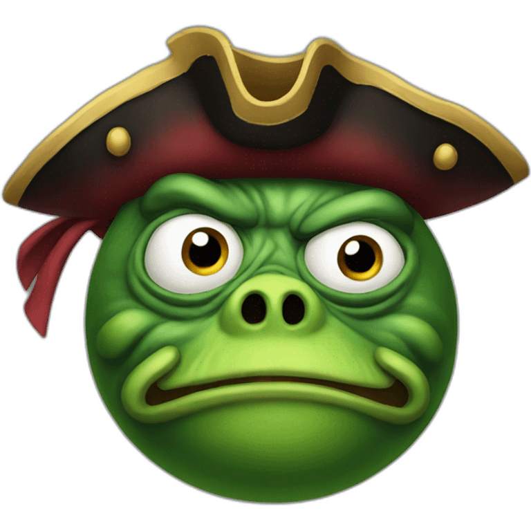 pepe cursed pirate emoji