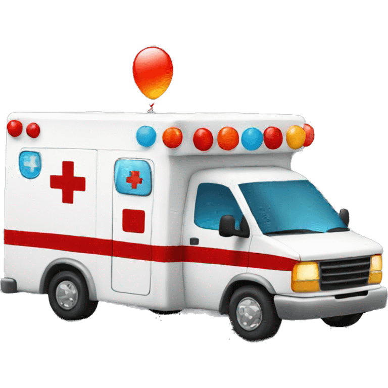 Party ambulance  emoji