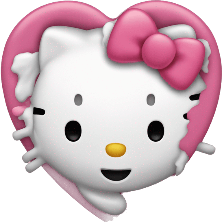 hello kitty heart emoji