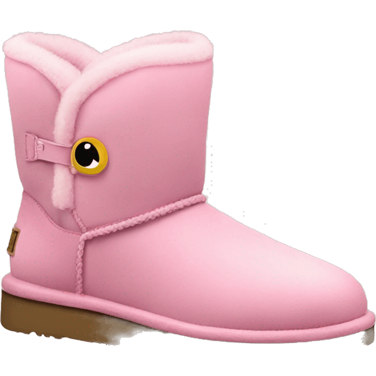 ugg tasmans in pink emoji