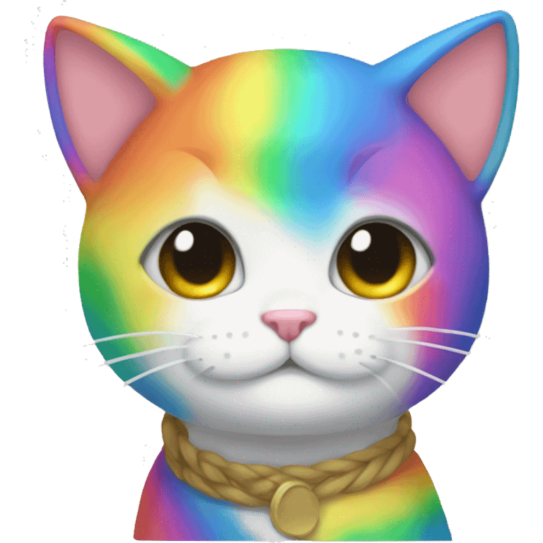 rainbow anime cat emoji