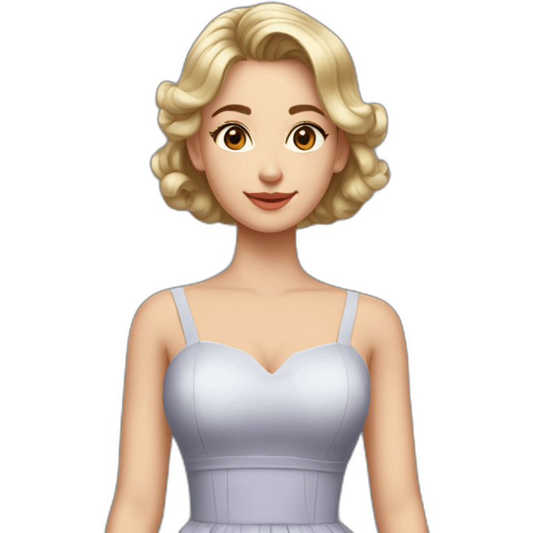 Anastasiya reshetova in dress emoji