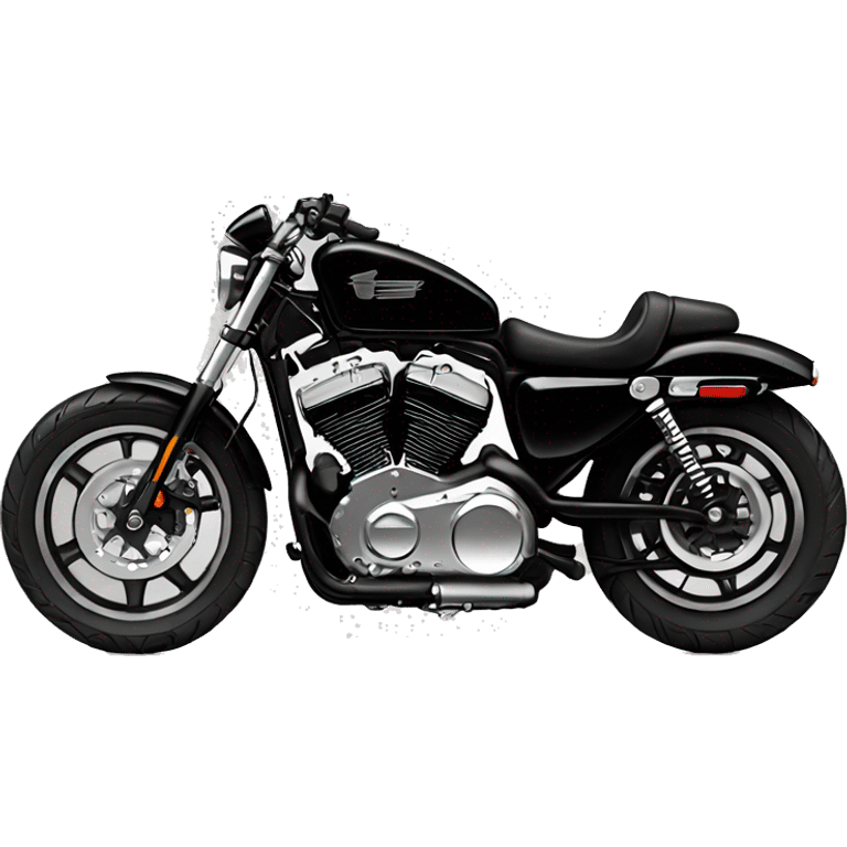 Black Harley Sportster emoji