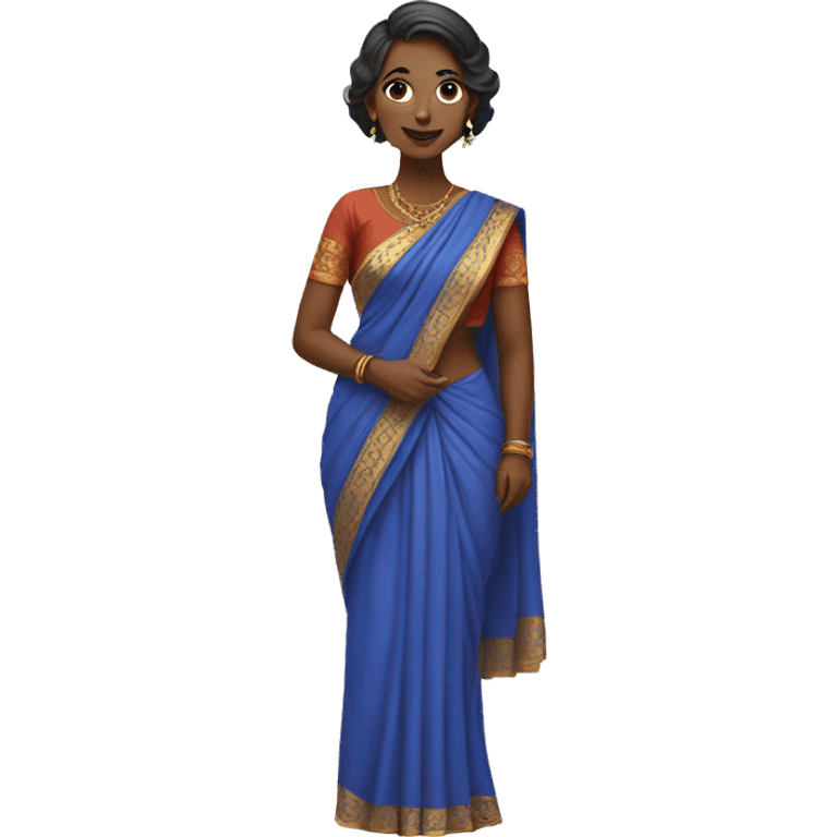 woman in saree emoji