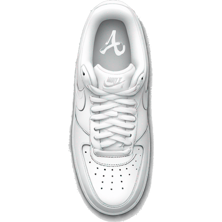 White Nike af1s  emoji