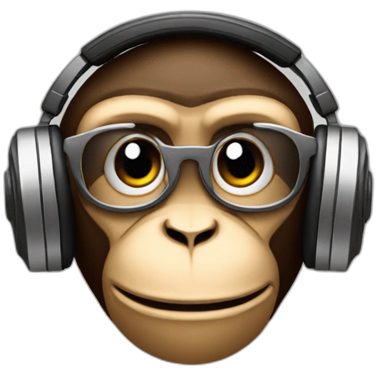 Monkey dj emoji