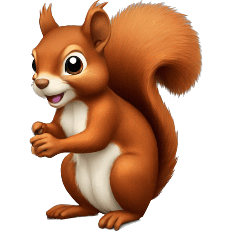 red squirrel with laptop emoji