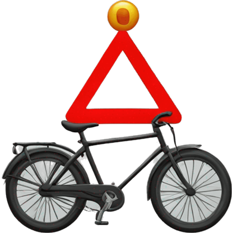 Bike Red stop signal "watermark magene" emoji