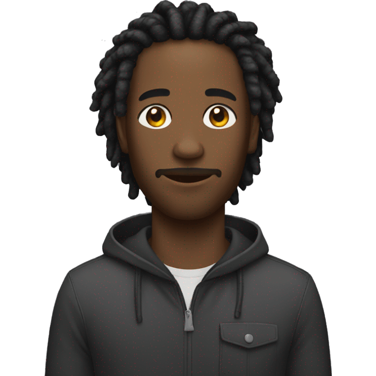 black man with short dreadlocks  emoji