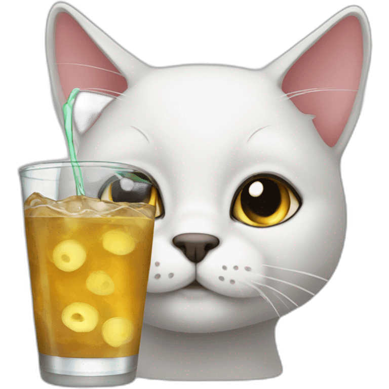 Cat which drink emoji